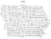Iowa State Map, Lyon County 1962